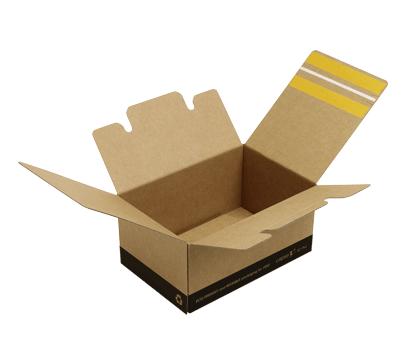 Cajas cartón montaje rápido para envío y devolución eZ-Plus