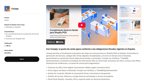 App Comply para Shopify POS