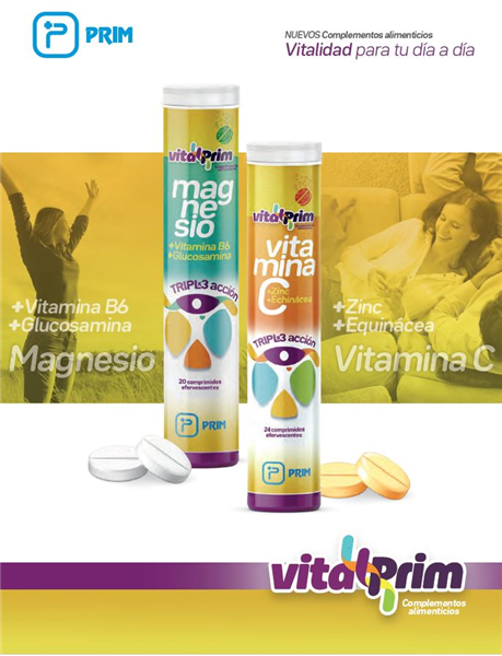 Vitalprim Vitamina C + Magnesio (Efervescentes)