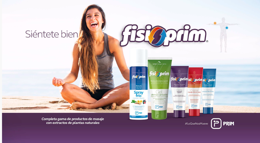 Fisioprim gama de productos de masaje deportivo