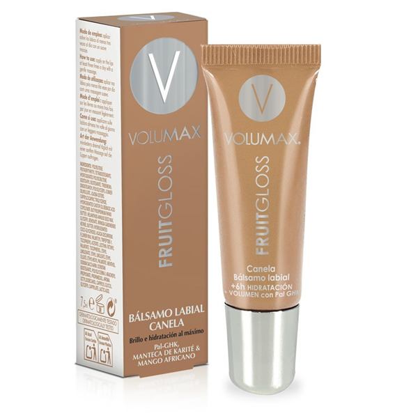 Volumax Fruitgloss Canela - Hidratación de Labios