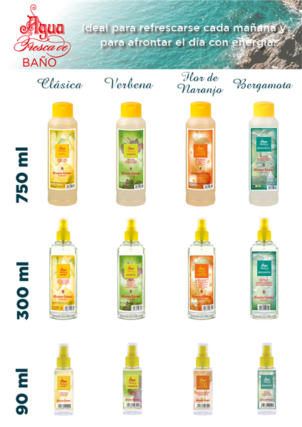 Línea agua fresca de baño