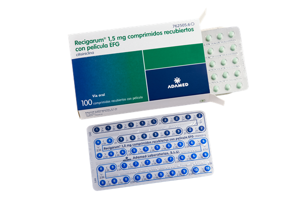 RECIGARUM 1,5 MG COMPRIMIDOS RECUBIERTOS CON PELICULA EFG, 100 comprimidos